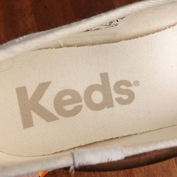 Keds Shoes Womens Size 7 Cream Mary Jane Canvas Platform Sneakers Casual Neutral - Picture 12 of 13